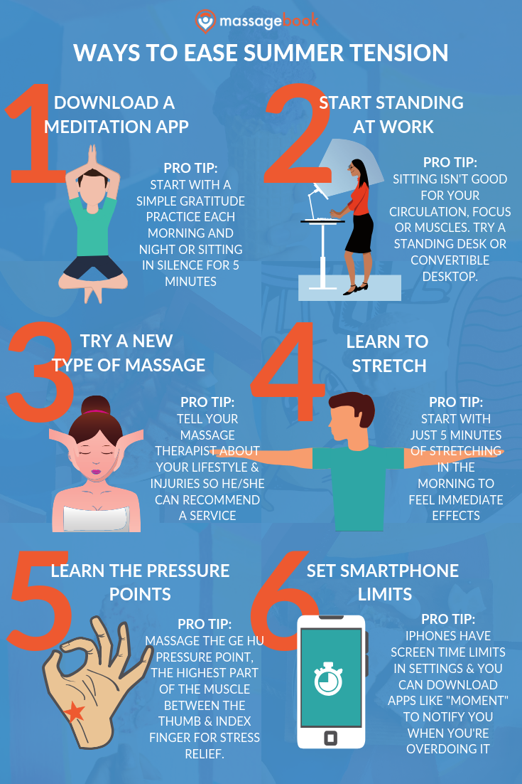 6 Ways to Ease Summer Tension Infographic 3