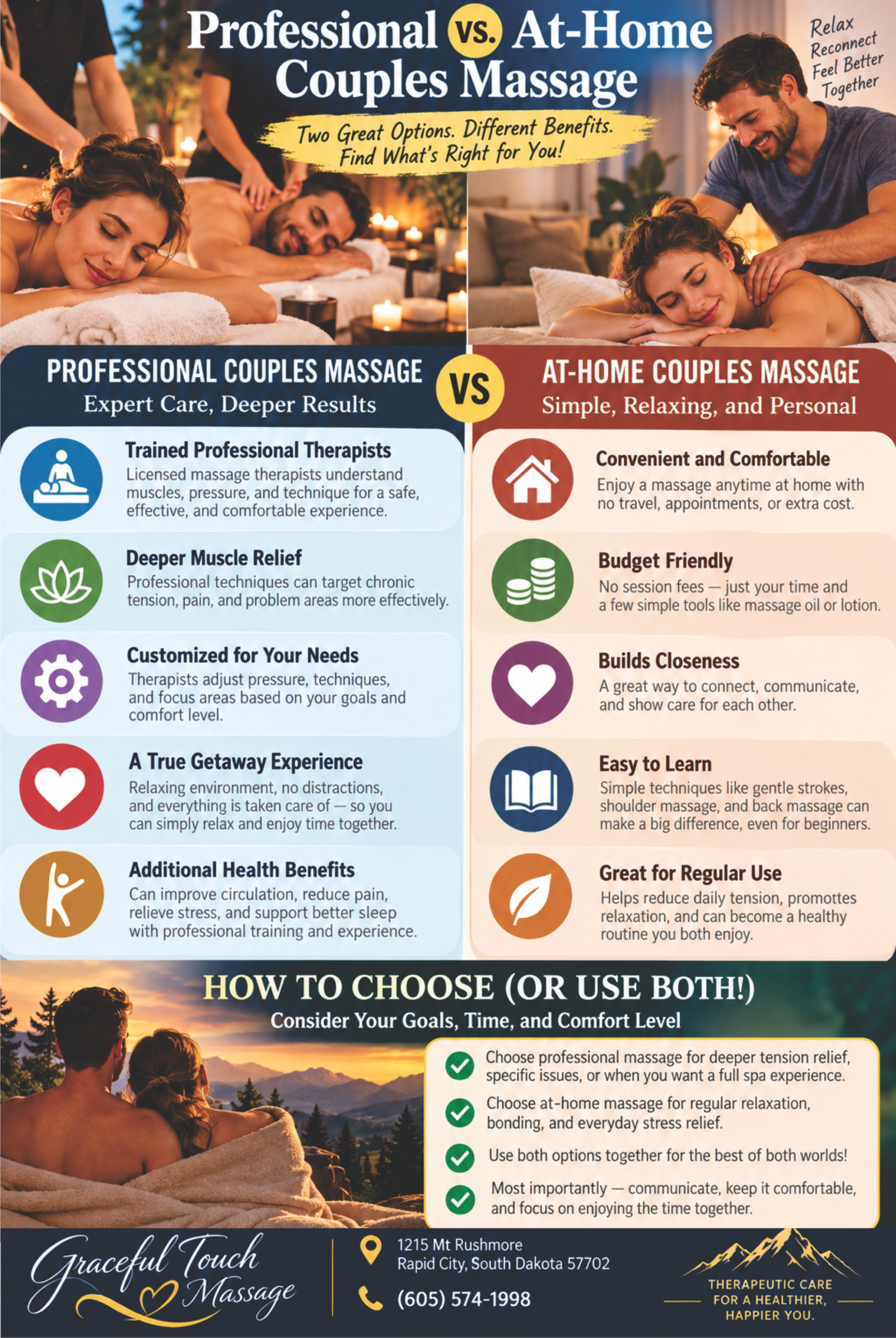 Professional vs. At-Home Couples Massage
