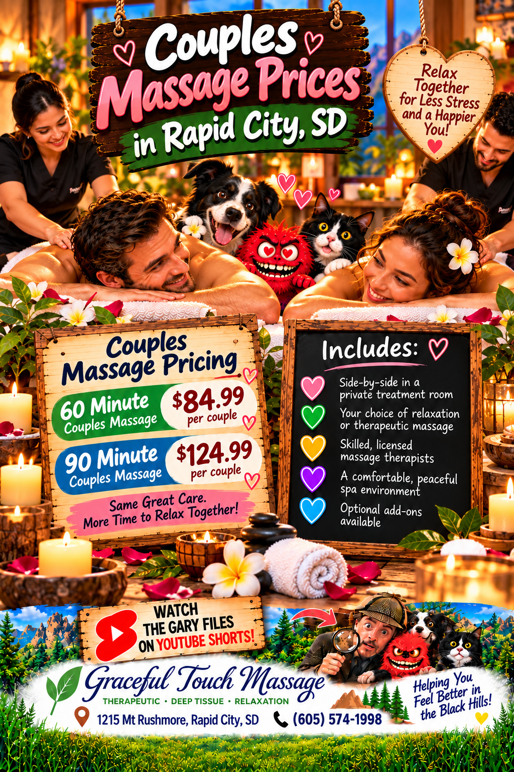 Couples Massage Prices in Rapid City, SD